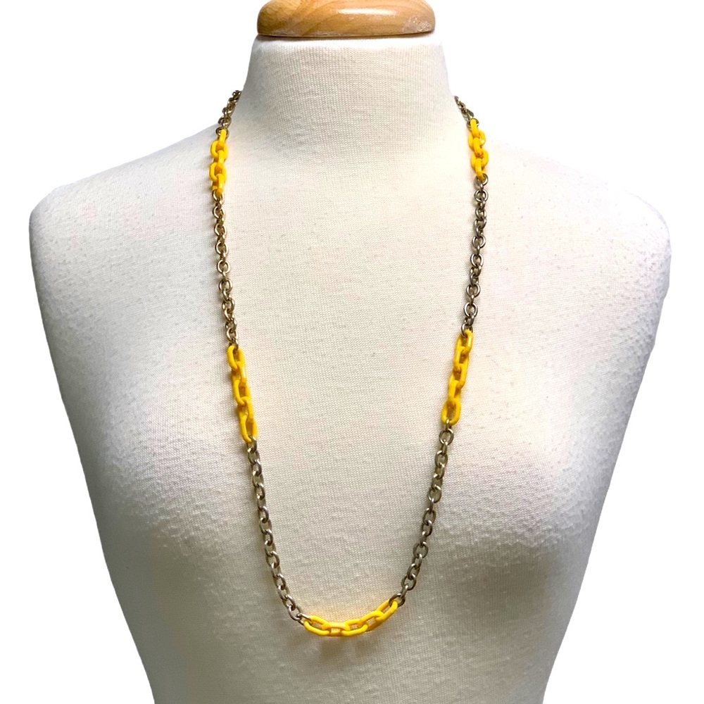 J. Crew Plastic Link and Chain Necklace